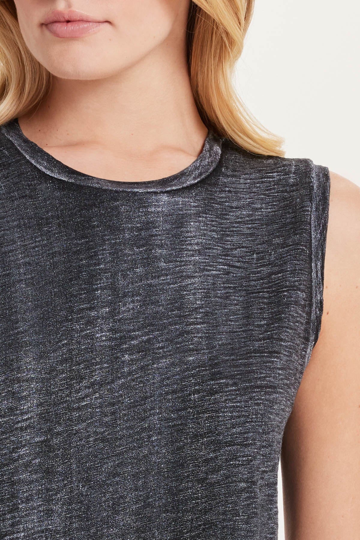 Metallic Sparkle Crop Tank