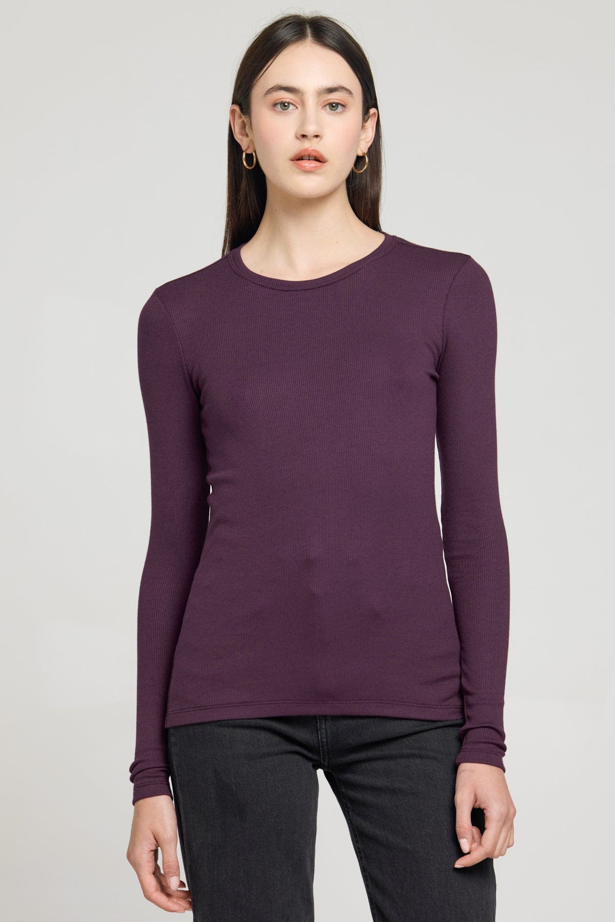 Ribbed Long Sleeve Tee