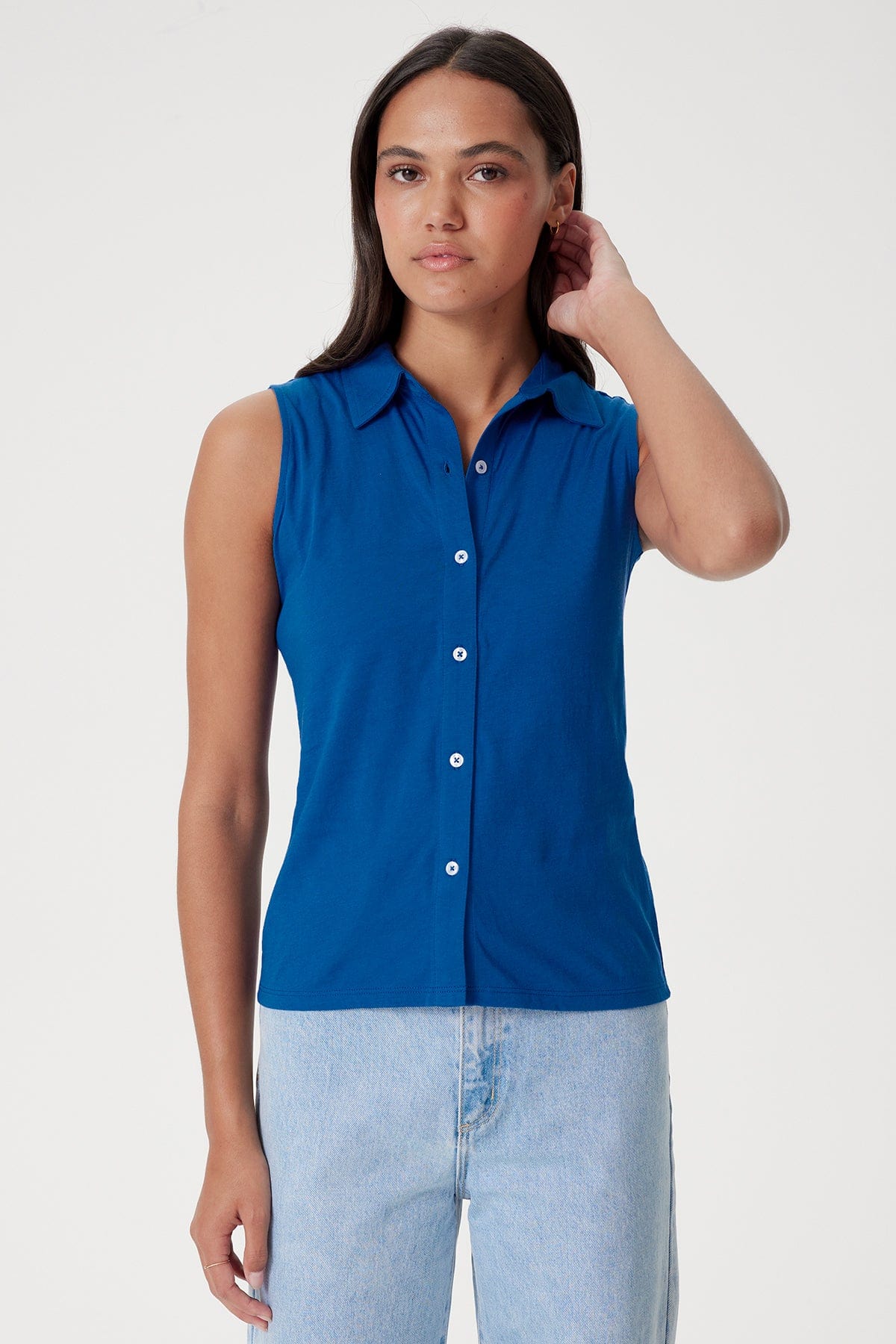 Organic Modern Sleeveless Shirt