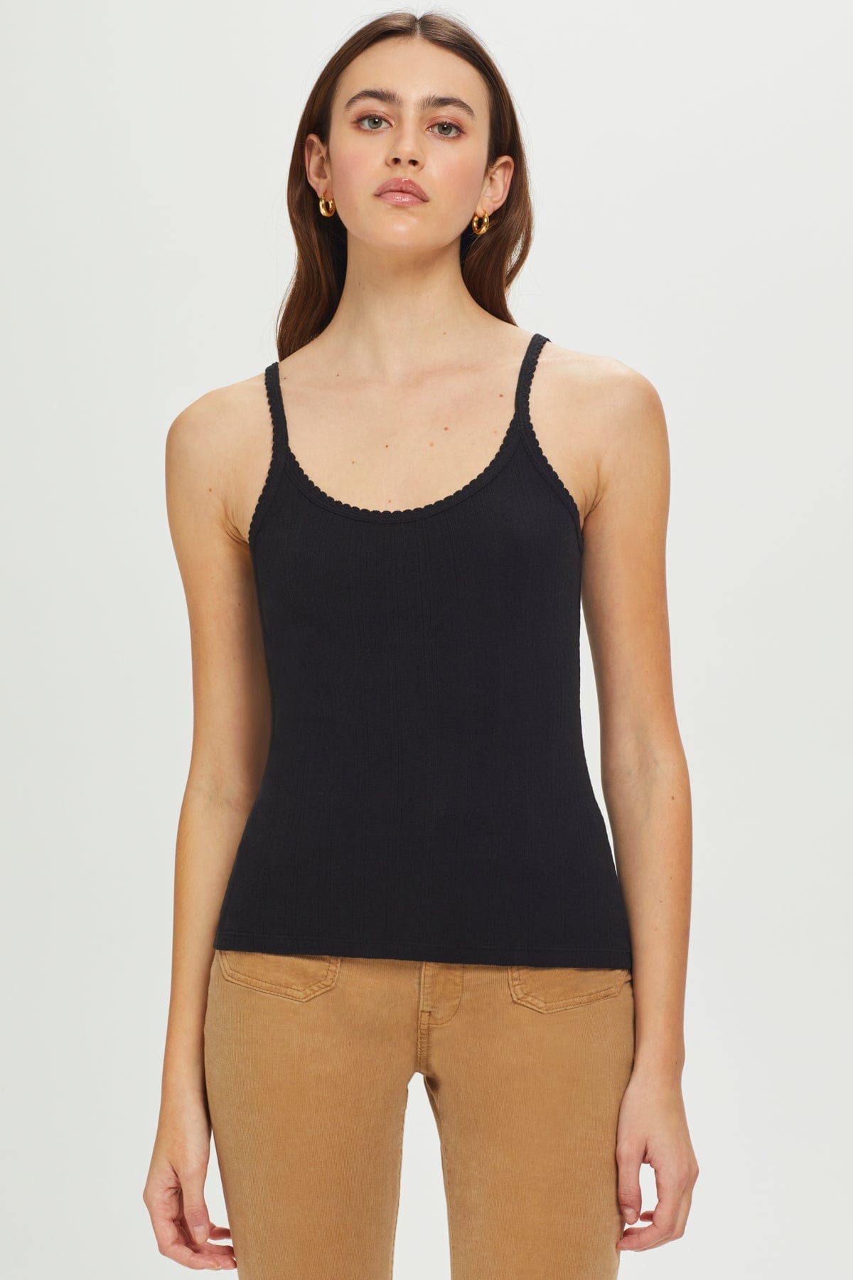 Pointelle Knit Cami - Lilac  Sustainable TENCEL™ Tank Top