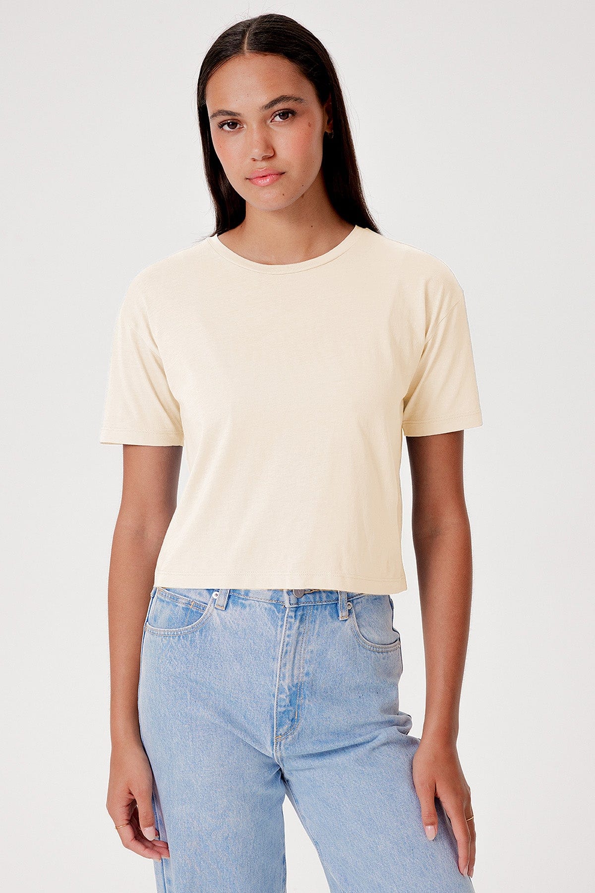 Organic Crop Girlfriend Tee