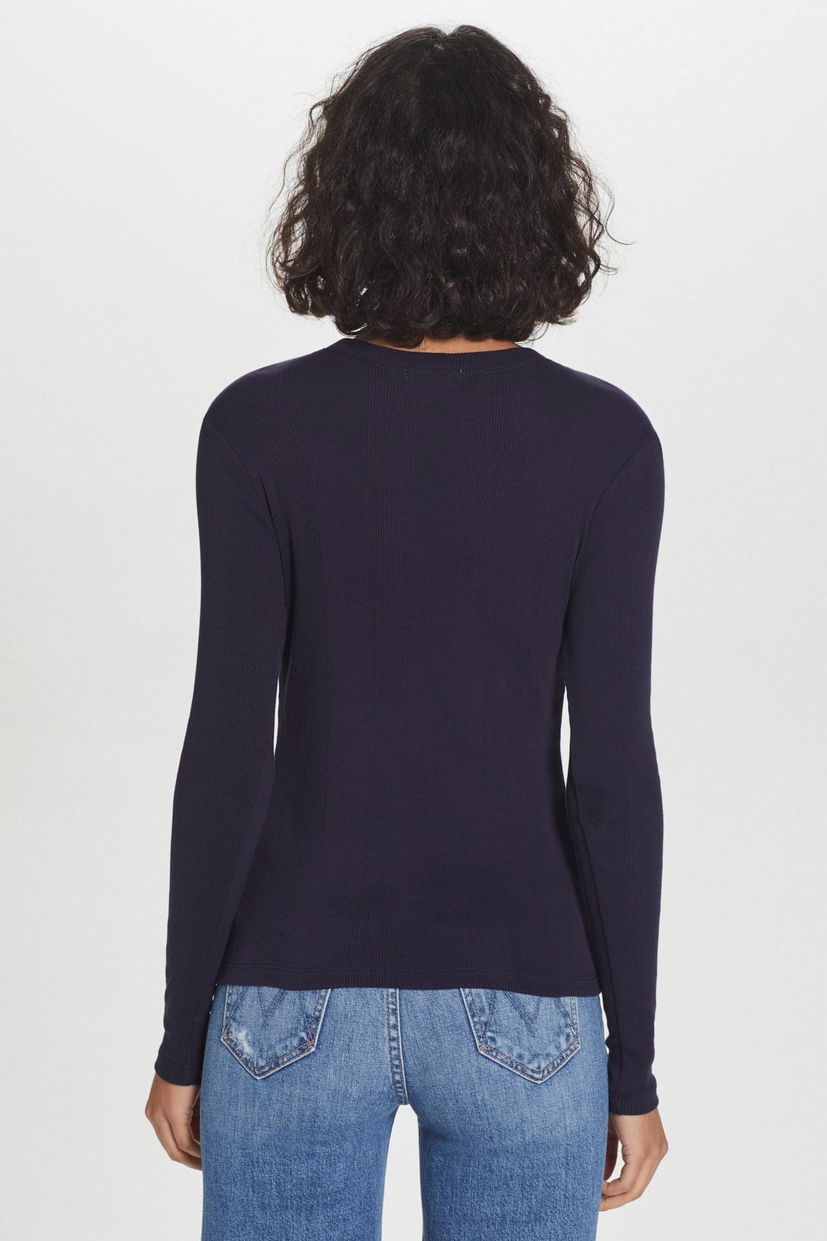 Goldie LeWinter SALE Long Sleeve Variegated Rib Tee