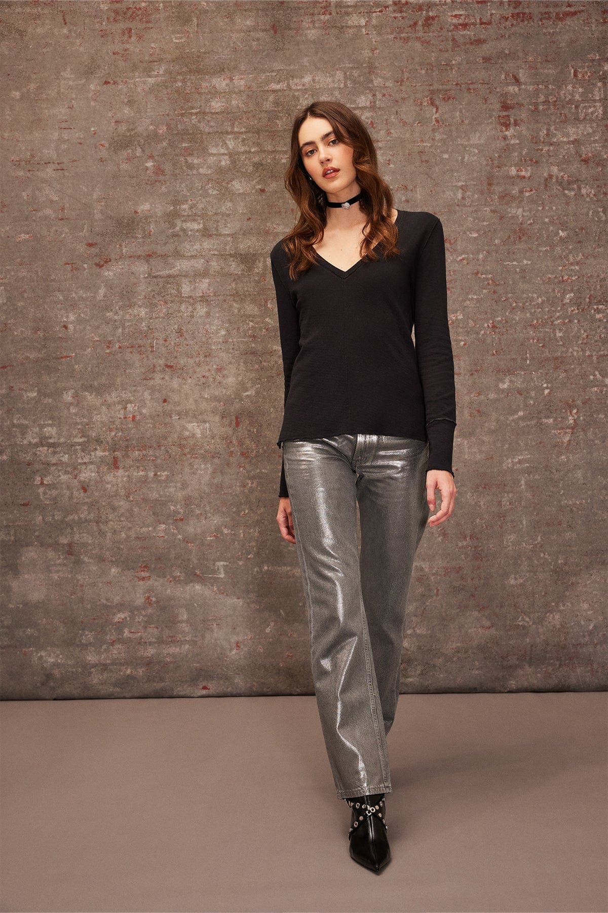 Goldie LeWinter SALE Stella V Neck Pullover