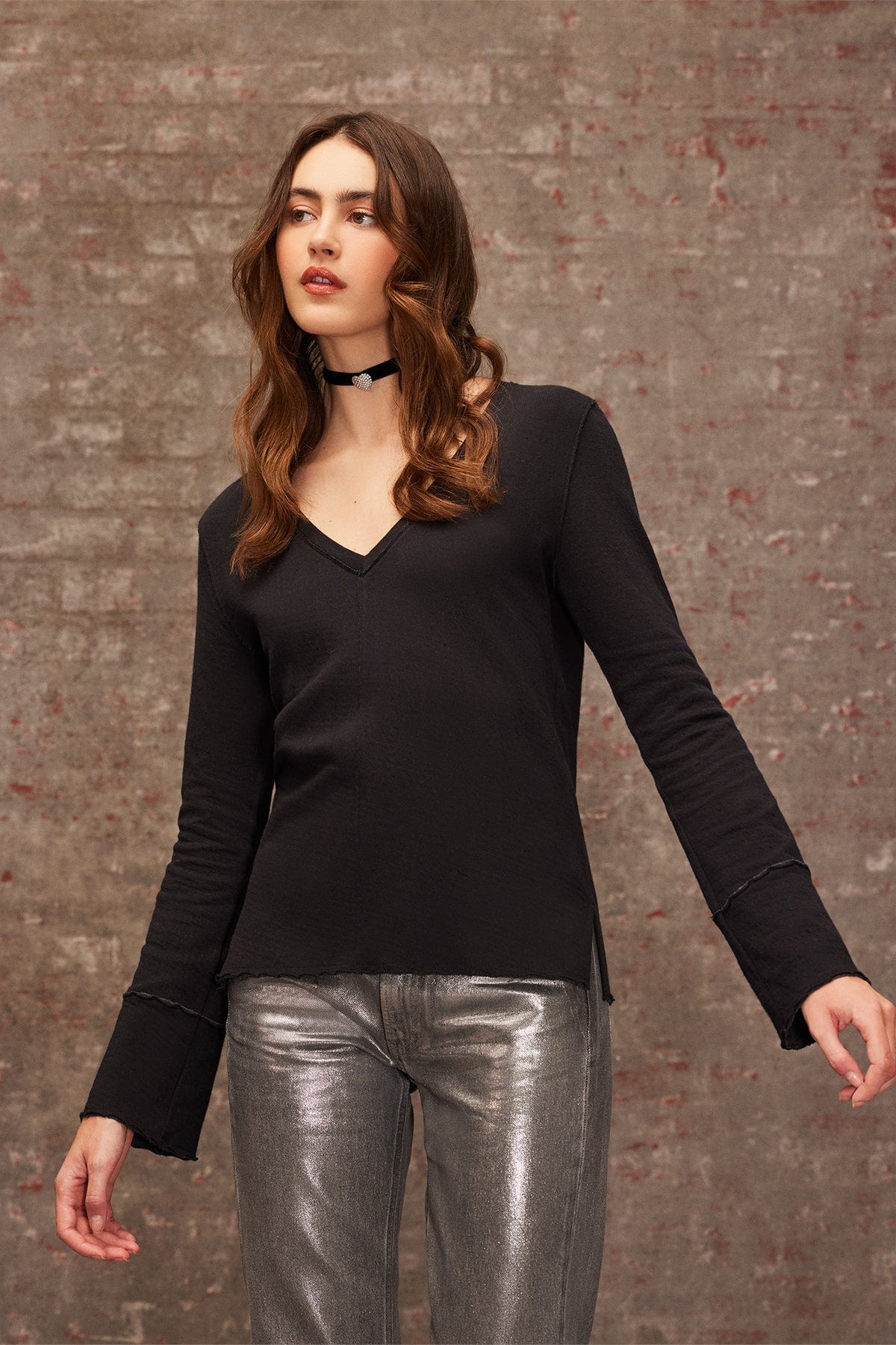 Goldie LeWinter SALE Stella V Neck Pullover