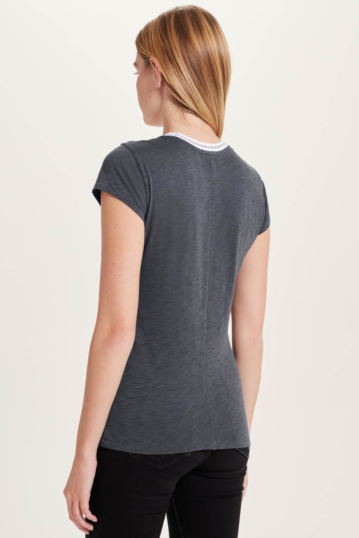 Goldie LeWinter SALE Tipped Ringer Tee