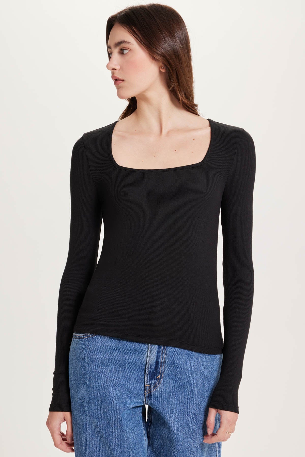 Goldie LeWinter SALE XS / Black Adena Ribbed Top