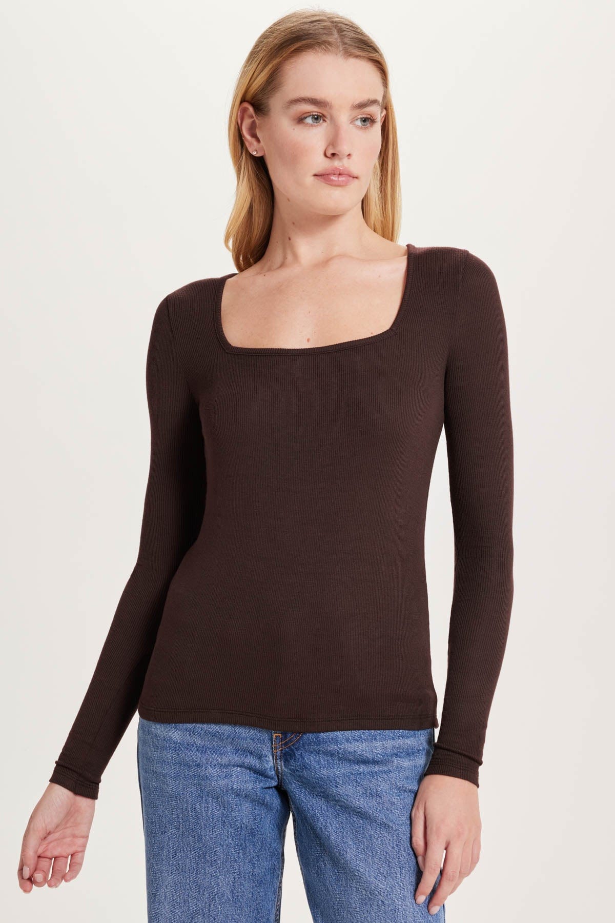 Goldie LeWinter SALE XS / Coffee Adena Ribbed Top