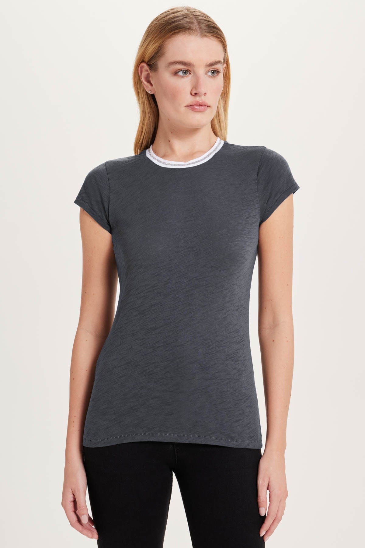 Goldie LeWinter SALE XS / Iron Tipped Ringer Tee