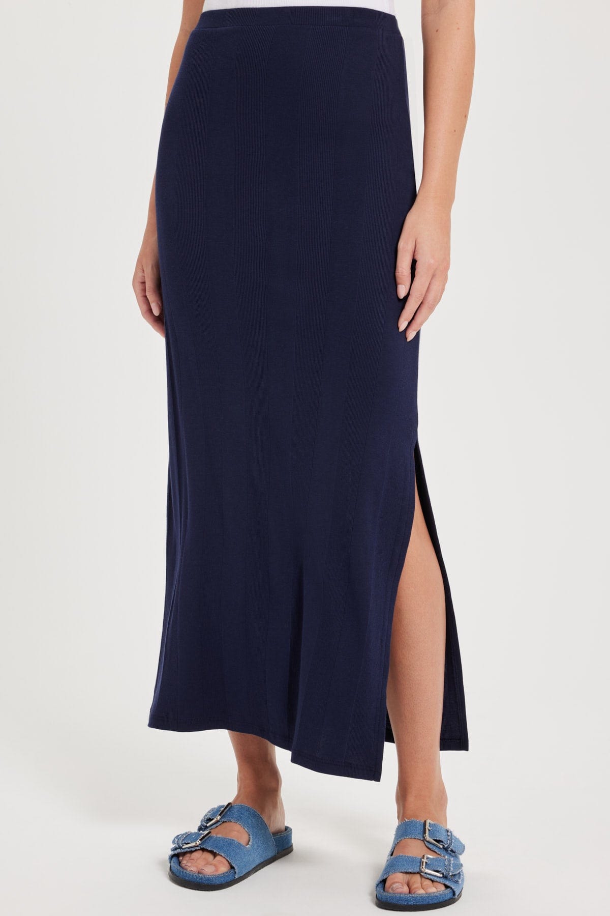 Goldie LeWinter SALE XS / Navy Elise Maxi Skirt