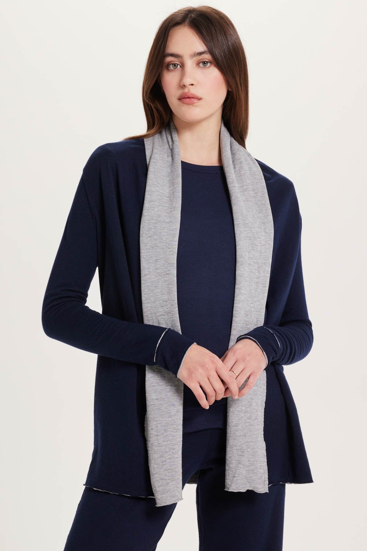 Goldie LeWinter SALE XS / Navy Stella Waterfall Cardigan