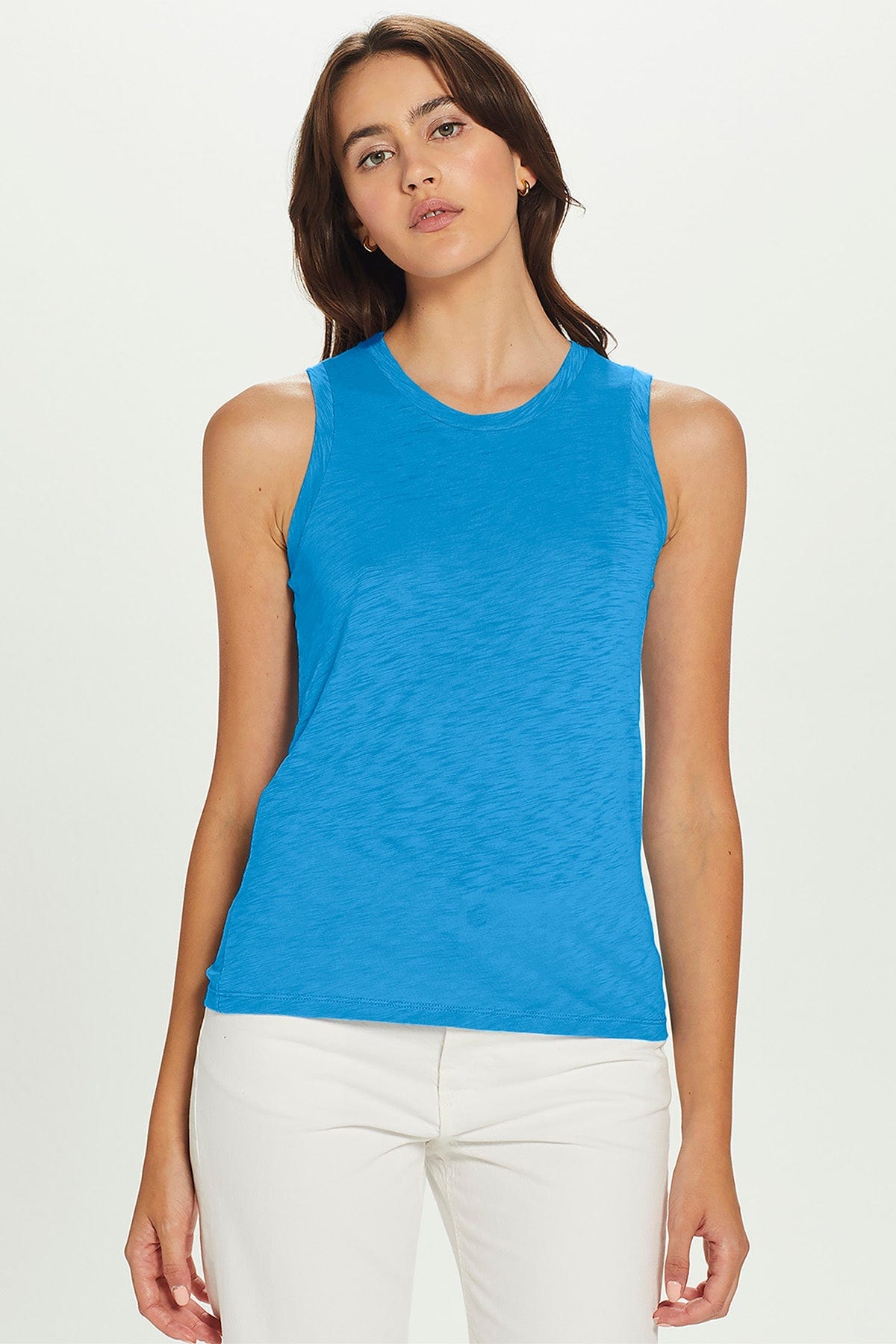 Goldie LeWinter SALE XS / Royal Signature Slub Crew Tank