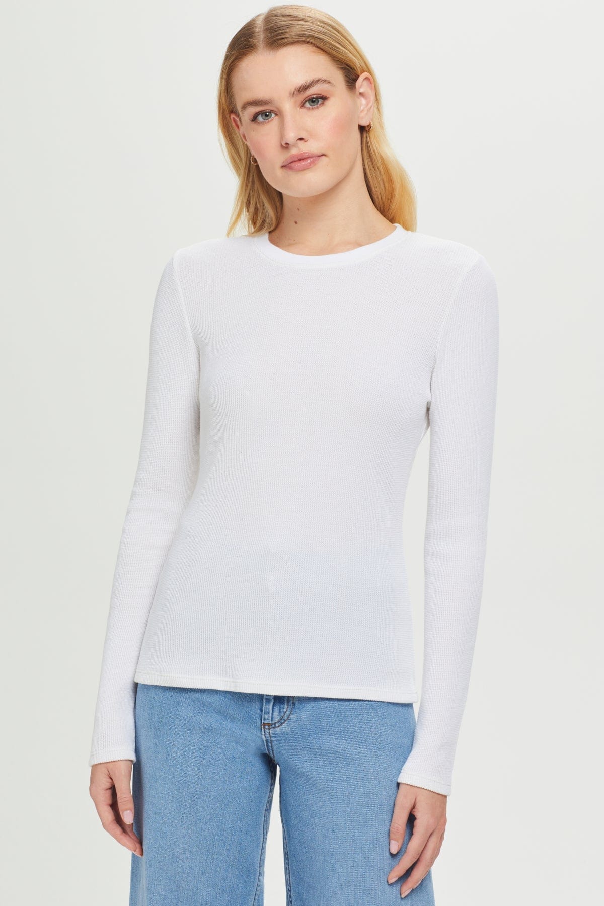 Goldie LeWinter SALE XS / White Long Sleeve Honeycomb Tee