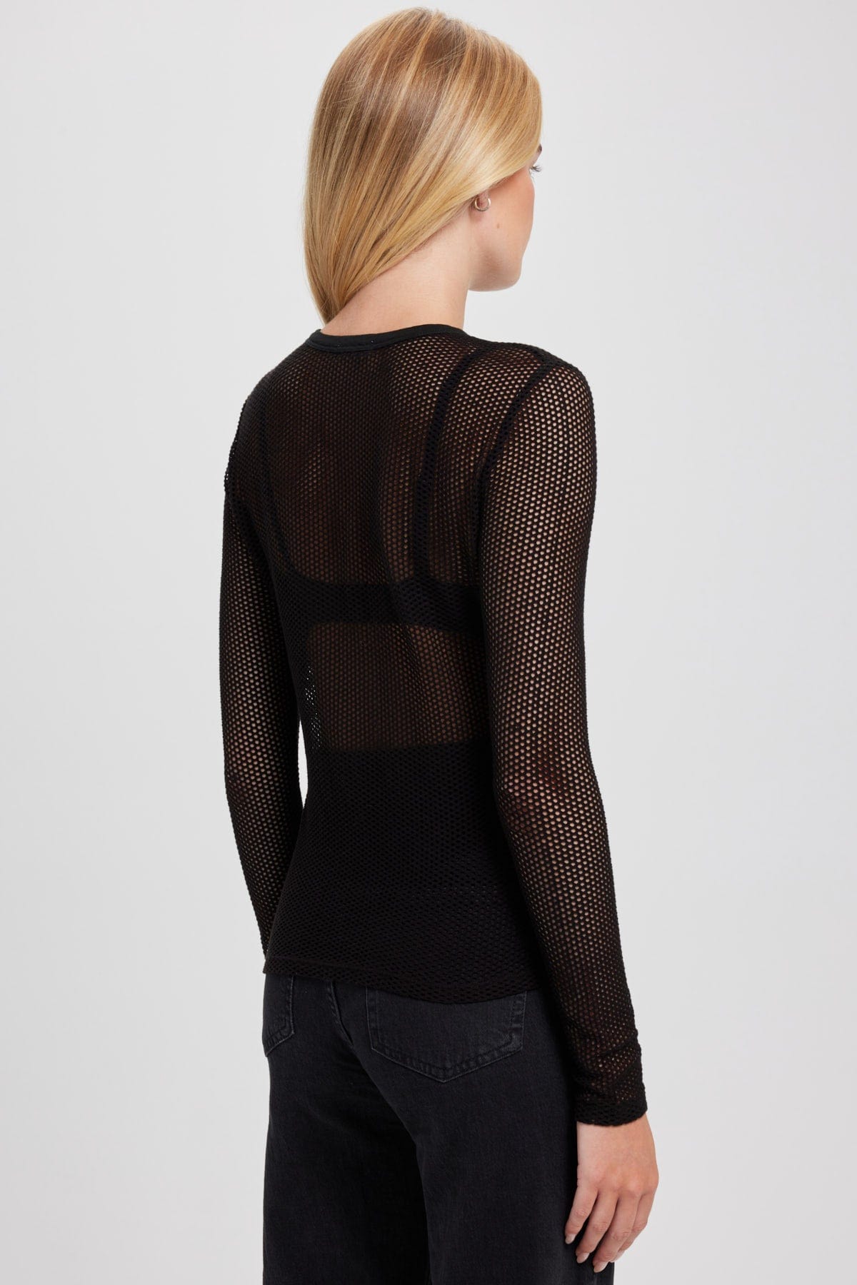 Goldie LeWinter TEES Aubrey Fishnet Top