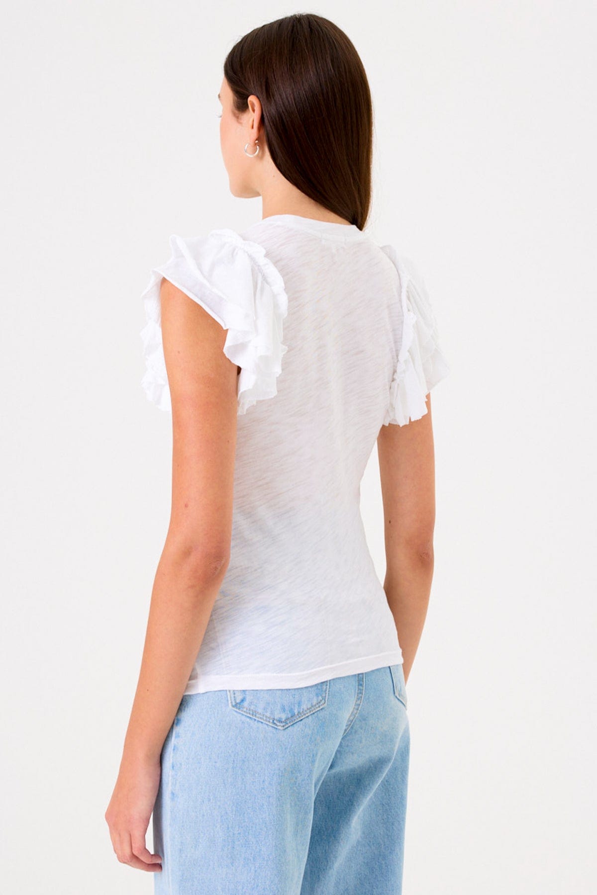 Goldie LeWinter TEES Double Ruffle Shell