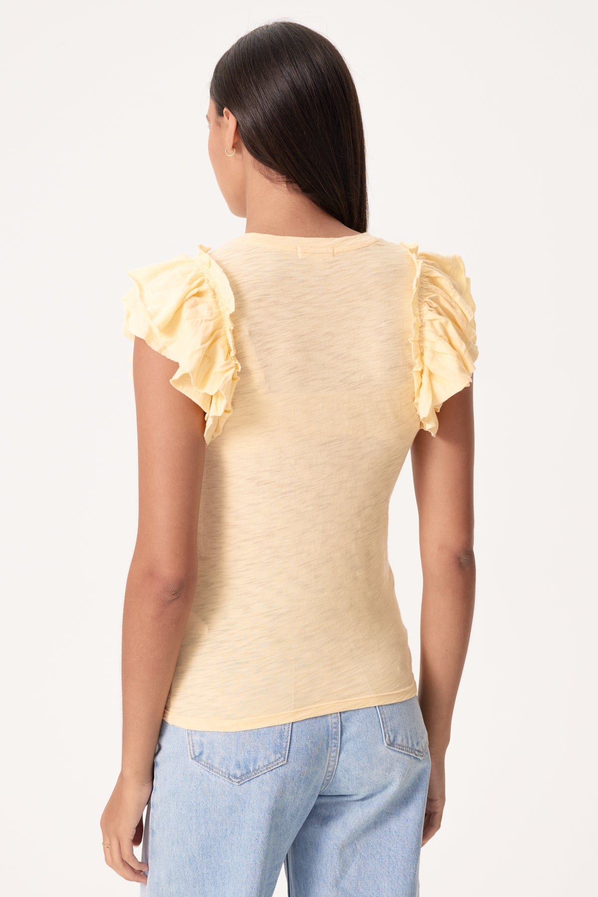 Goldie LeWinter TEES Double Ruffle Shell