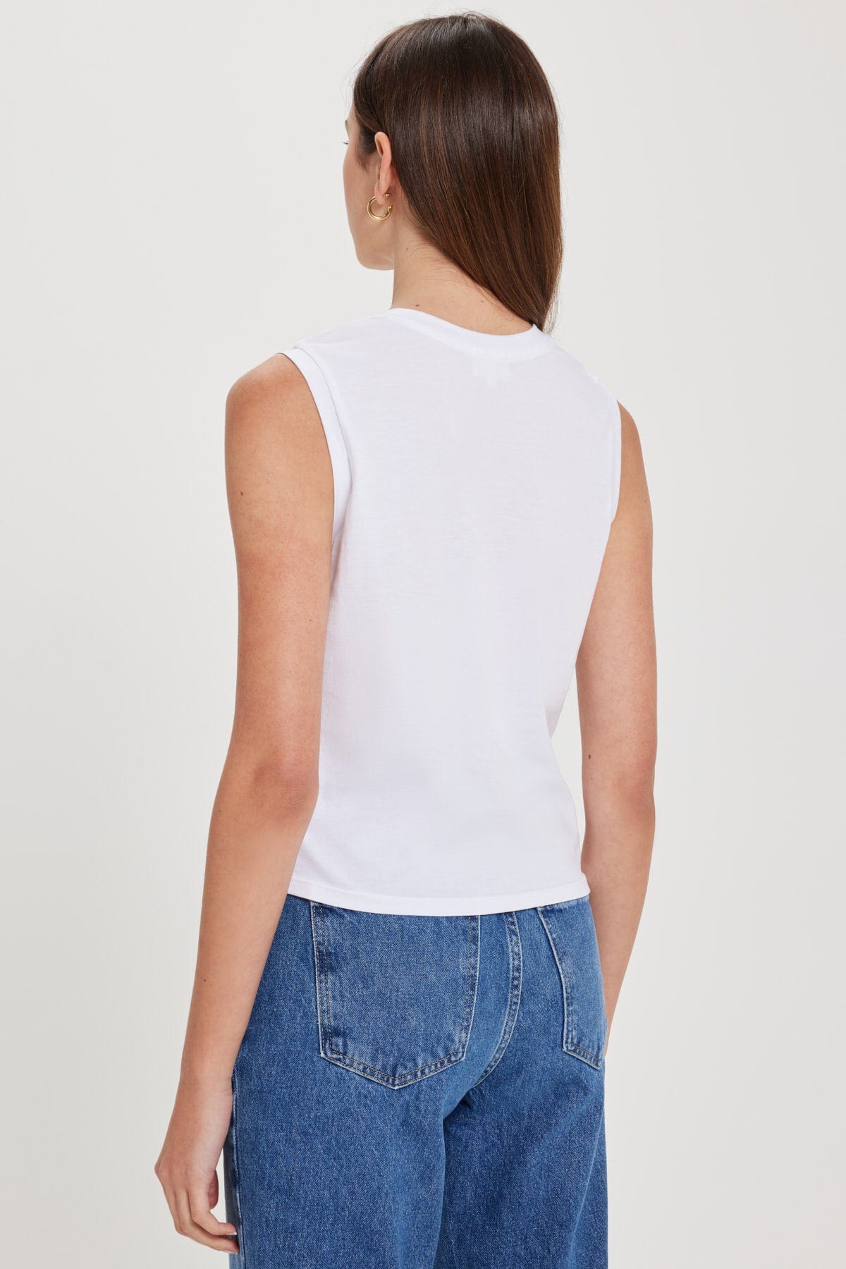 Goldie LeWinter TEES Organic Cropped Pocket Tank