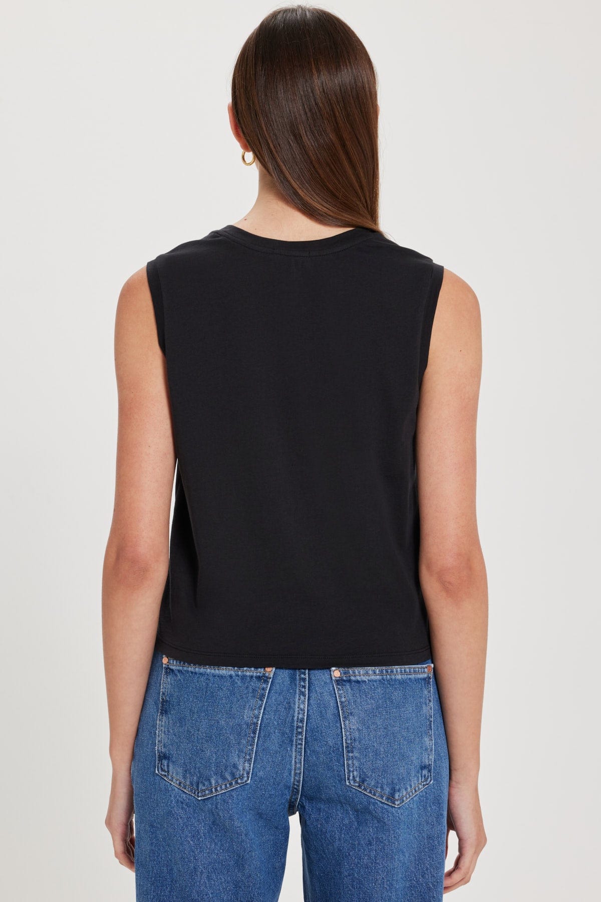 Goldie LeWinter TEES Organic Cropped Pocket Tank