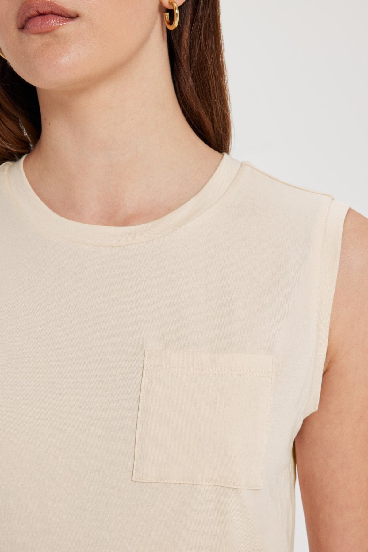 Goldie LeWinter TEES Organic Cropped Pocket Tank