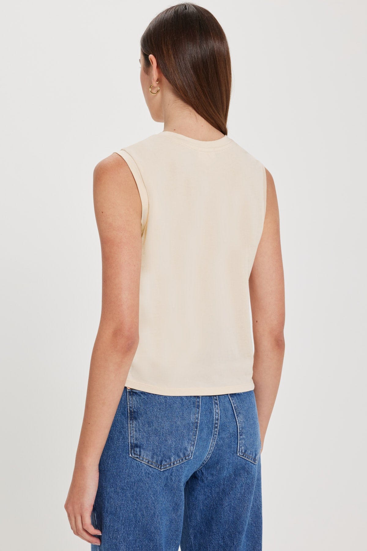 Goldie LeWinter TEES Organic Cropped Pocket Tank