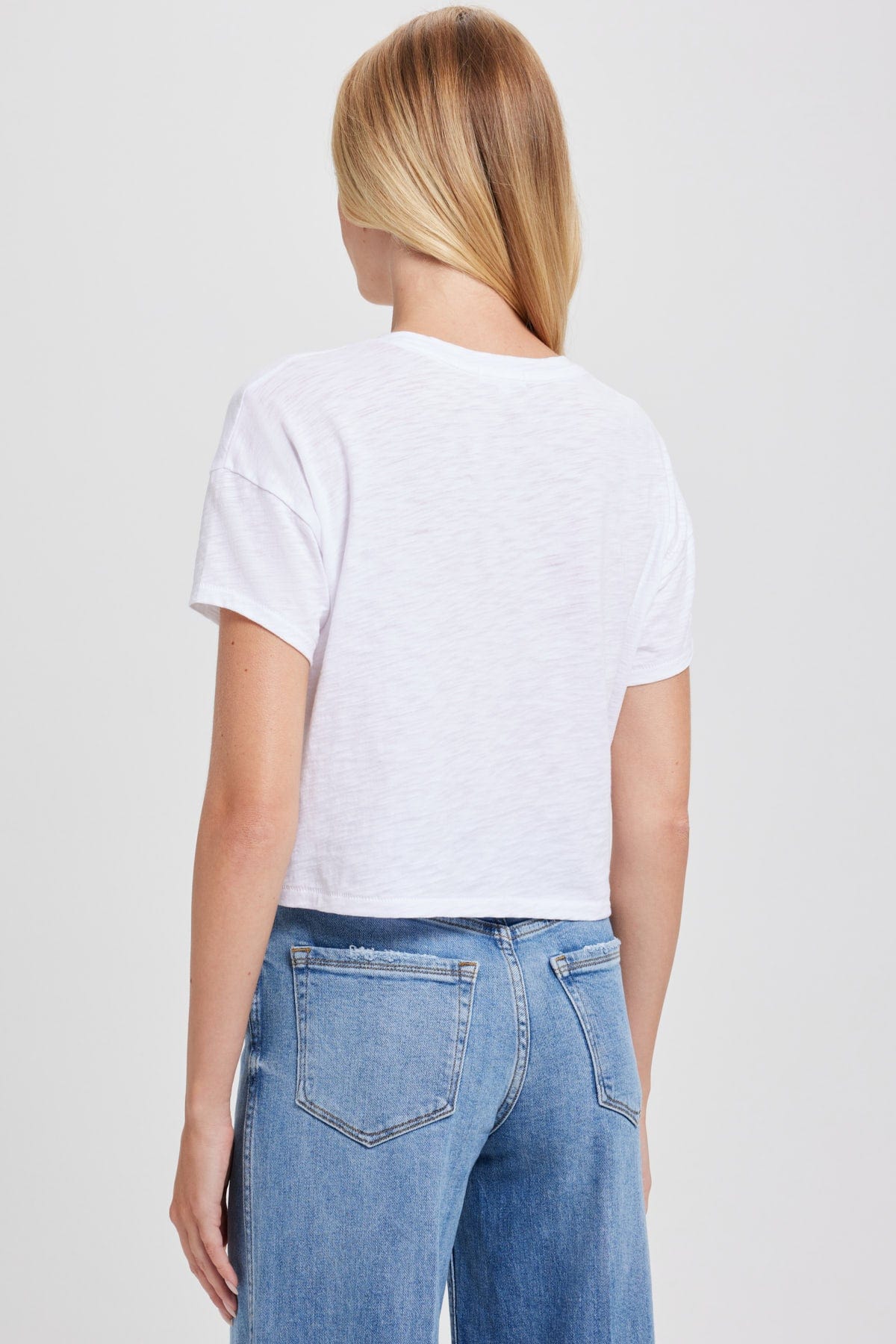 Goldie LeWinter TEES Signature Slub Crop Tee