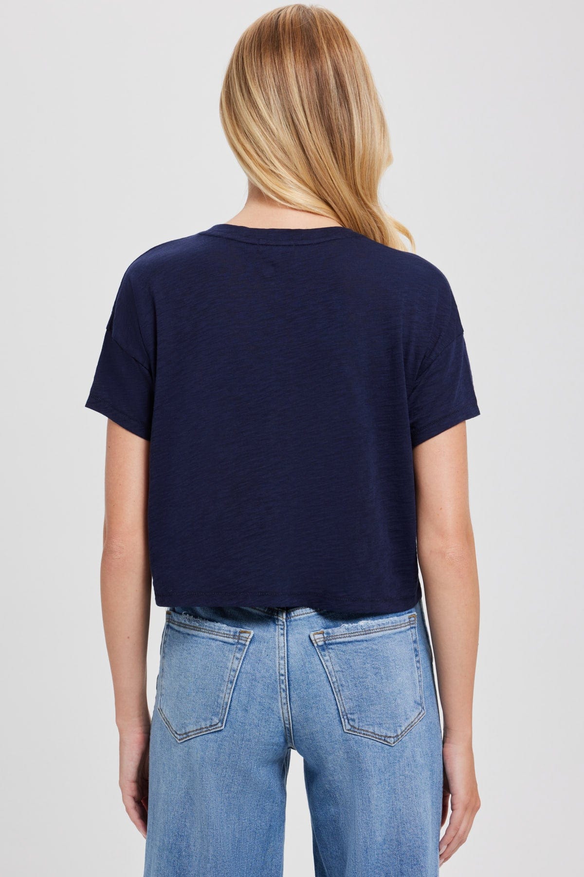 Goldie LeWinter TEES Signature Slub Crop Tee