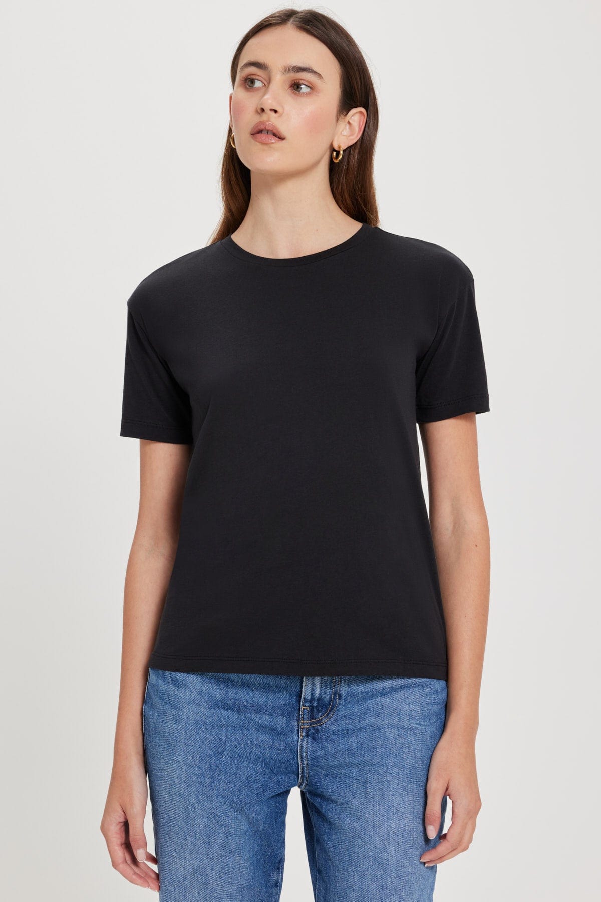 Goldie LeWinter TEES XS / Black Organic Girlfriend Tee