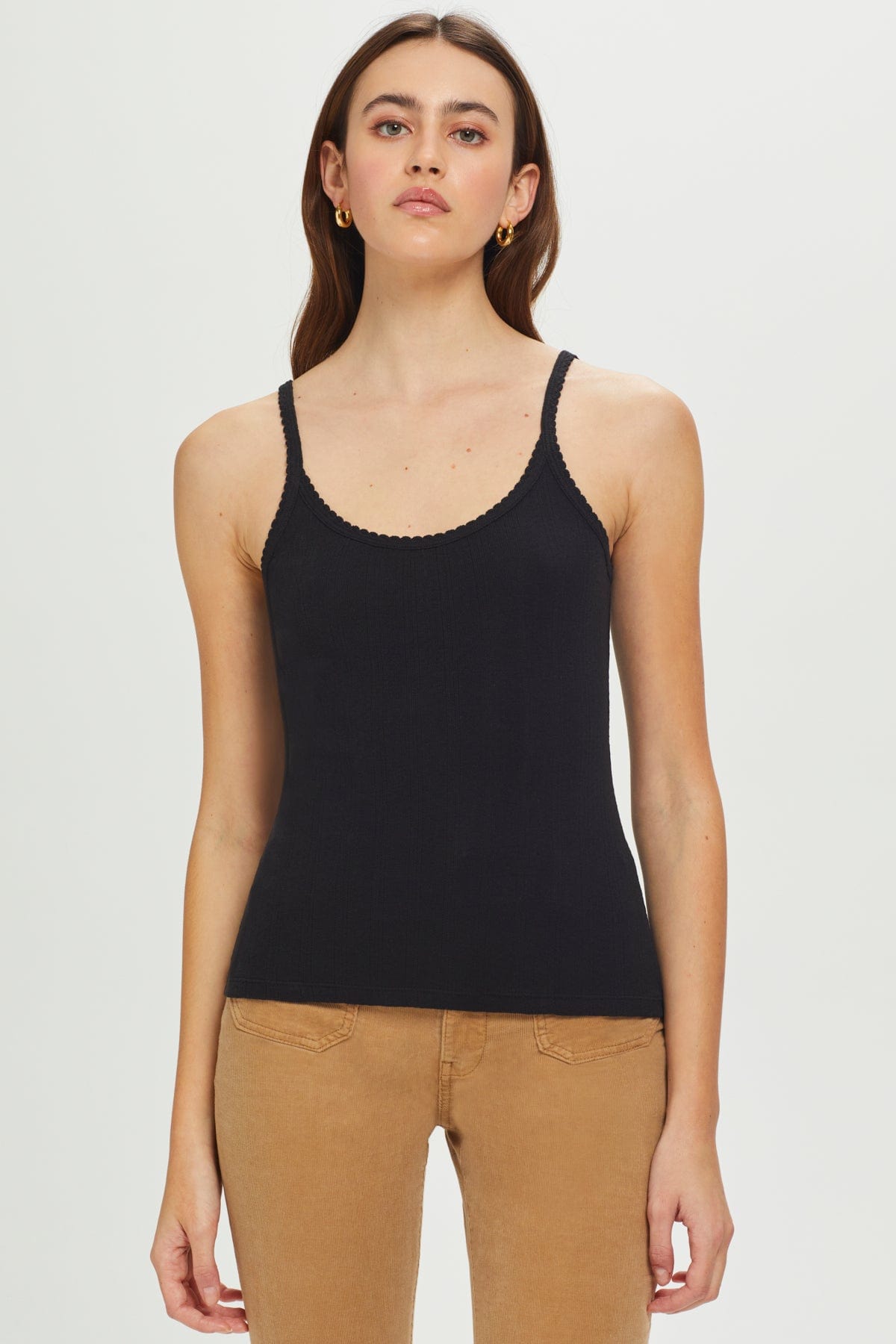 Goldie LeWinter TEES XS / Black Pointelle Cami