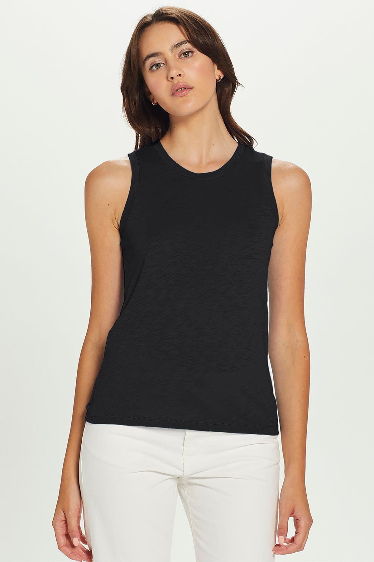 Goldie LeWinter TEES XS / Black Signature Slub Crew Tank