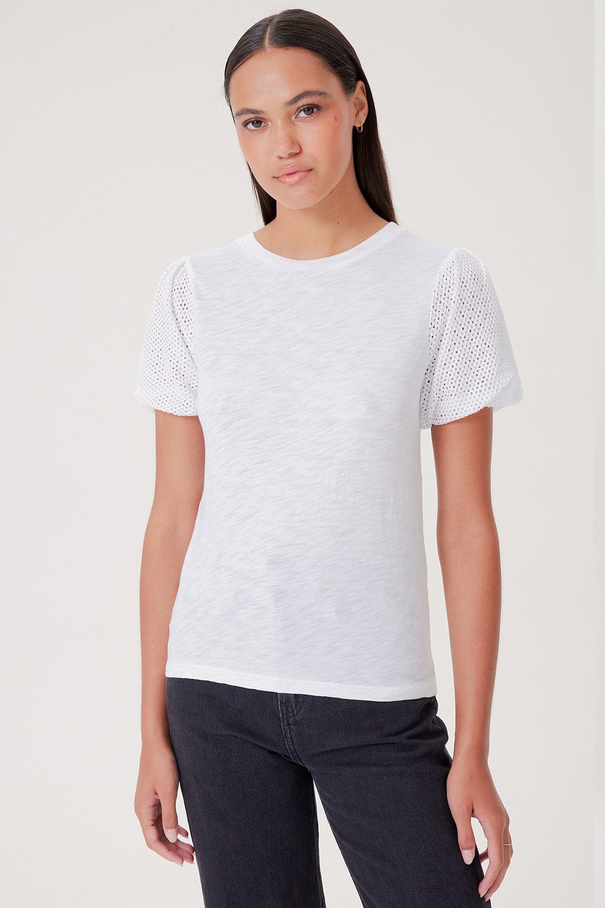 Goldie LeWinter TEES XS / White Isabel Princess Sleeve Tee