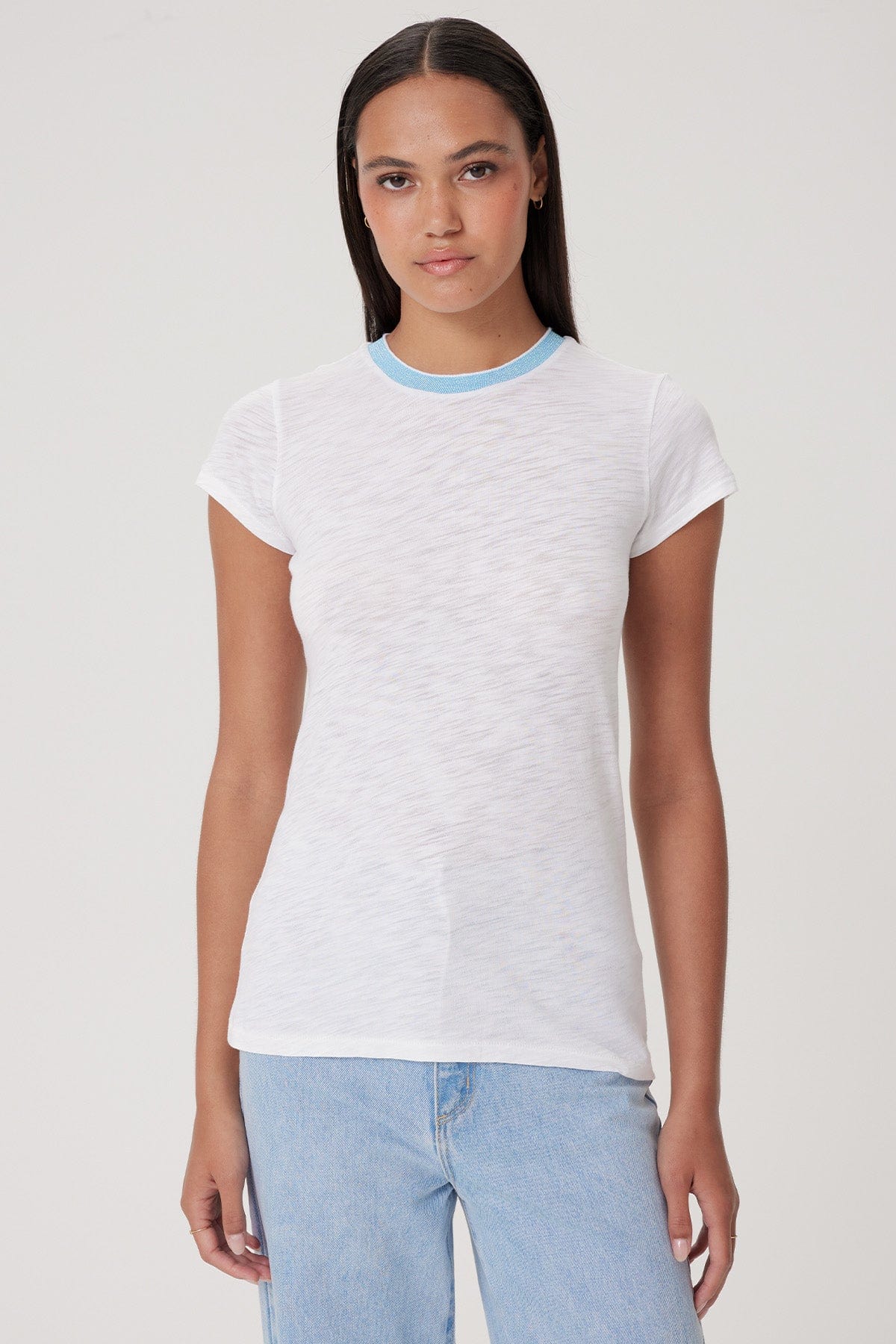 Goldie LeWinter TEES XS / White Pavé Ringer Tee