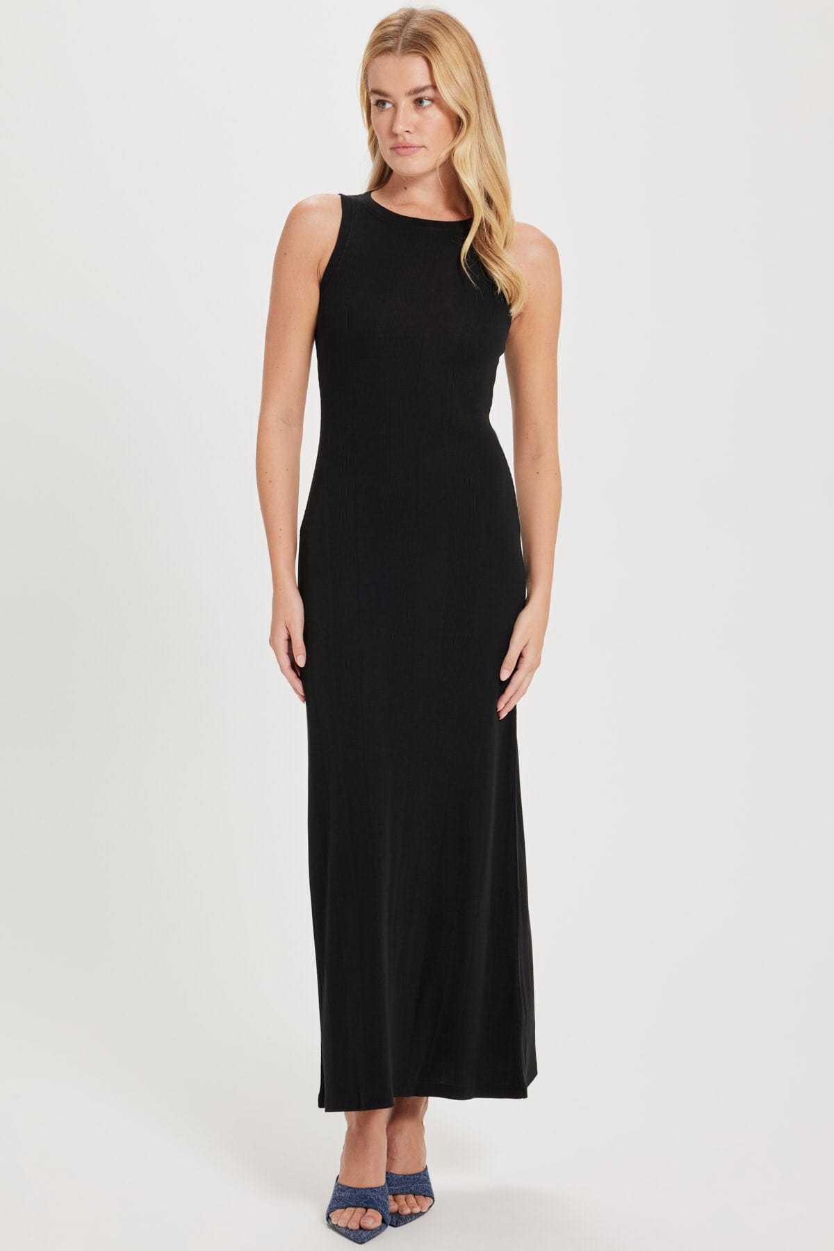 Goldie LeWinter XS / Black Maia Maxi Dress