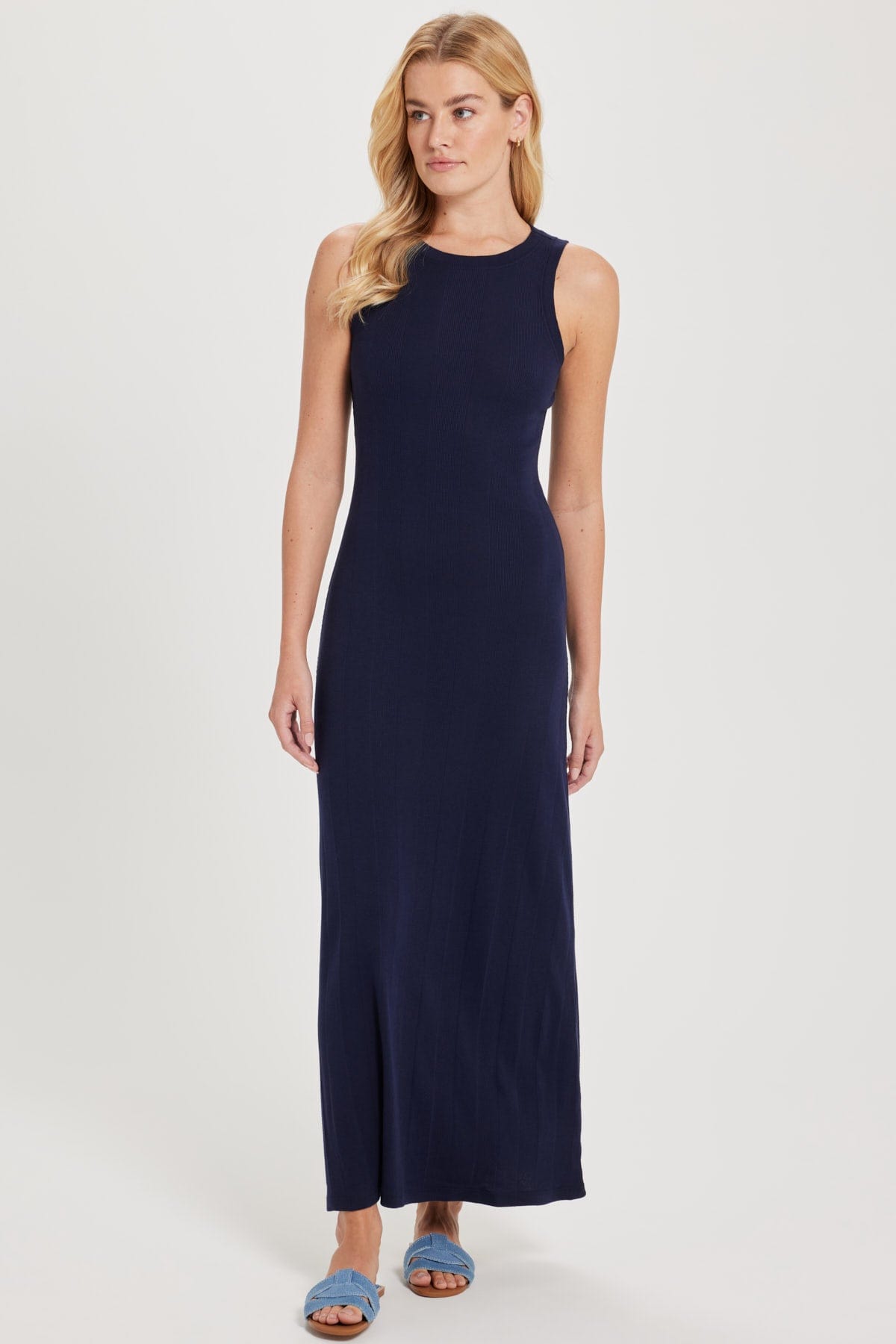 Goldie LeWinter XS / Navy Maia Maxi Dress