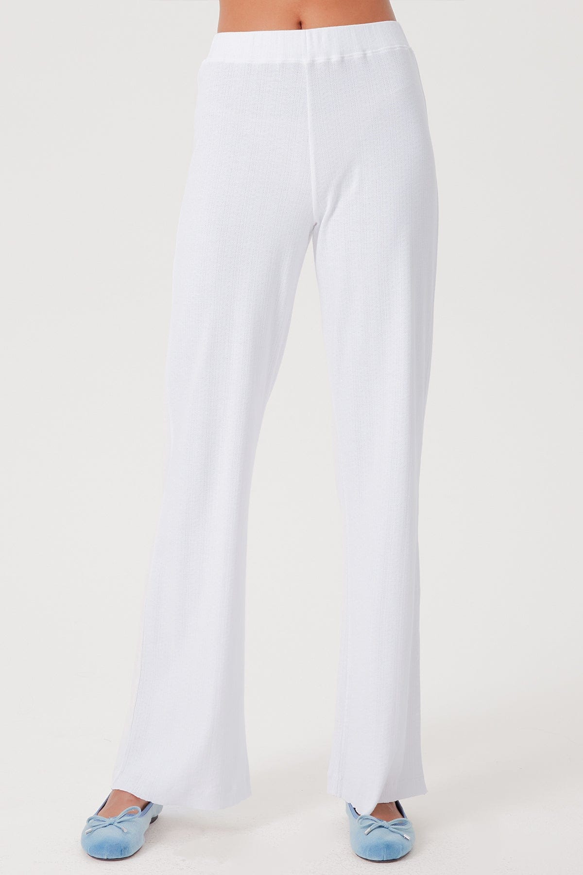 Goldie LeWinter XS / White Ellie Flare Pant