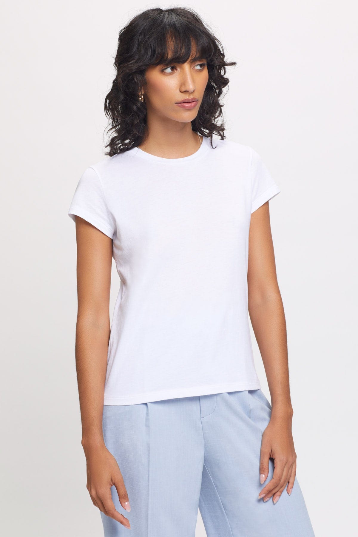 Goldie LeWinter TEES XS / White Organic Crew Neck Tee