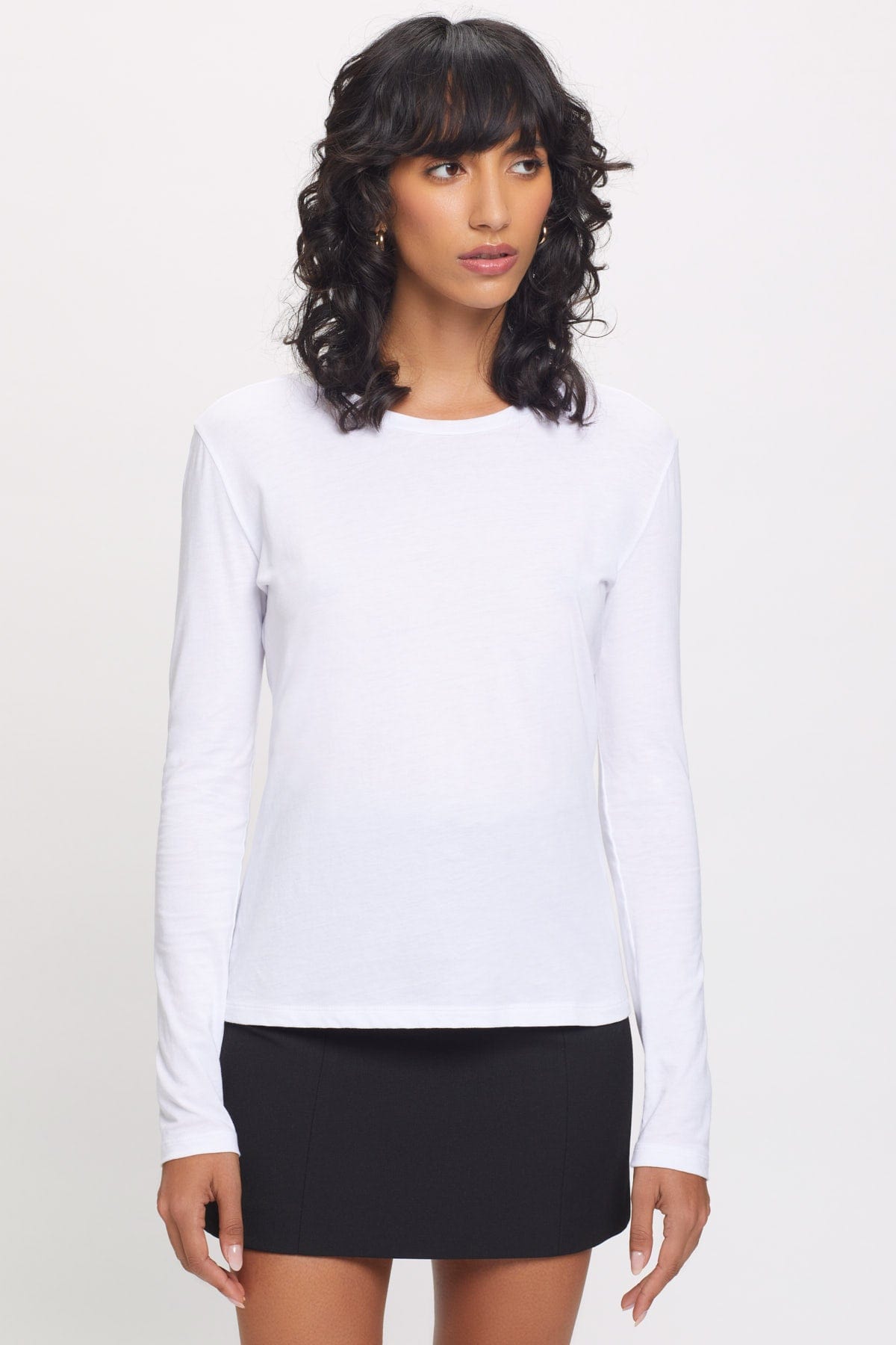 Goldie LeWinter TEES XS / White Organic Long Sleeve Tee